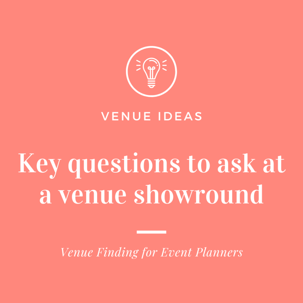 Top questions to ask when viewing venues