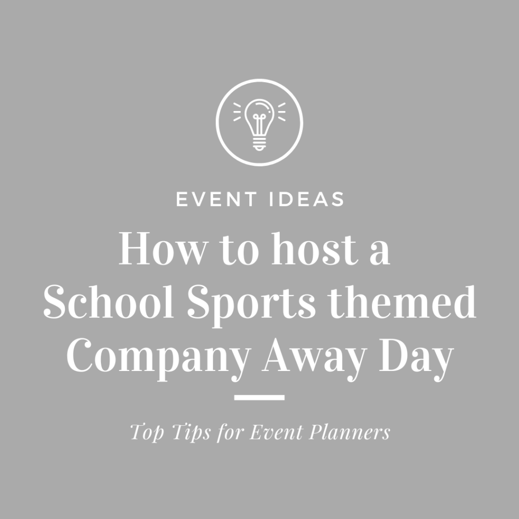 How to host a School Sports themed Company Away Day