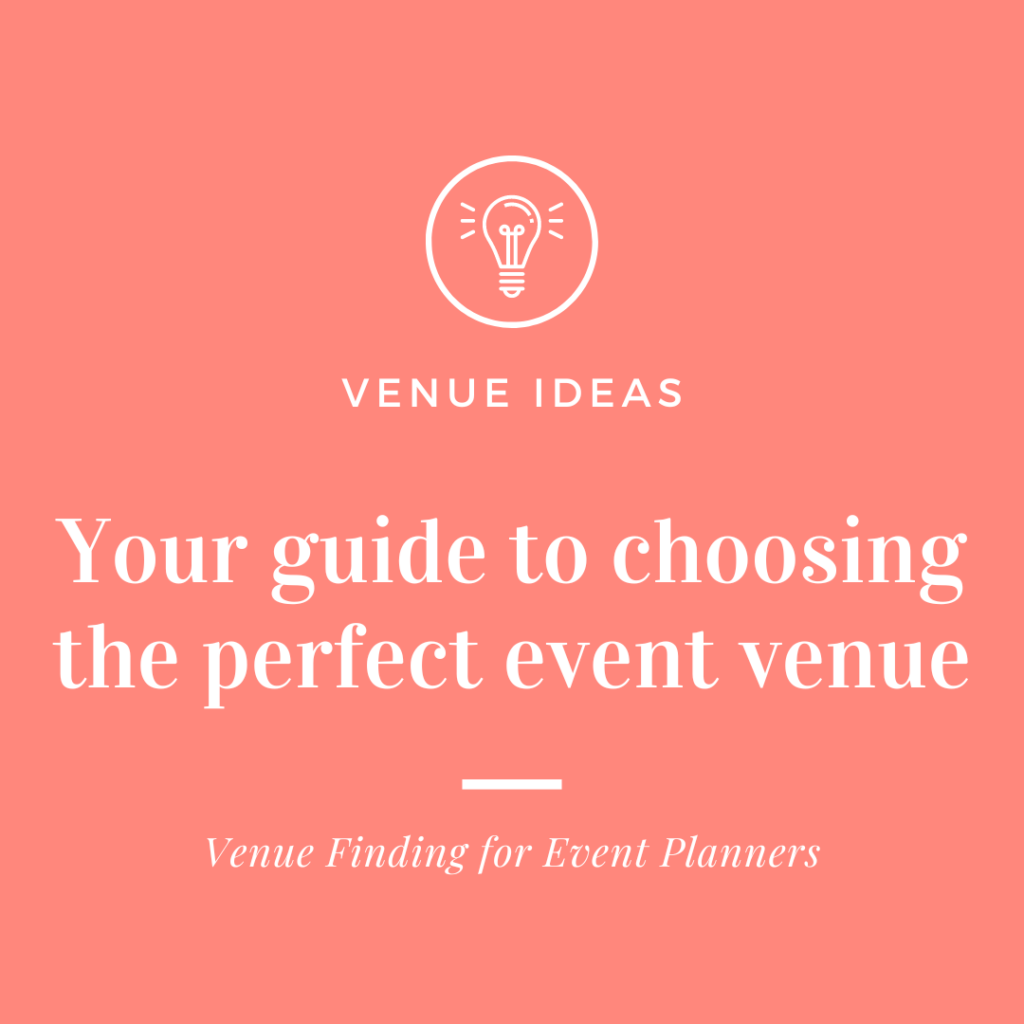 How to choose the right venue for an event