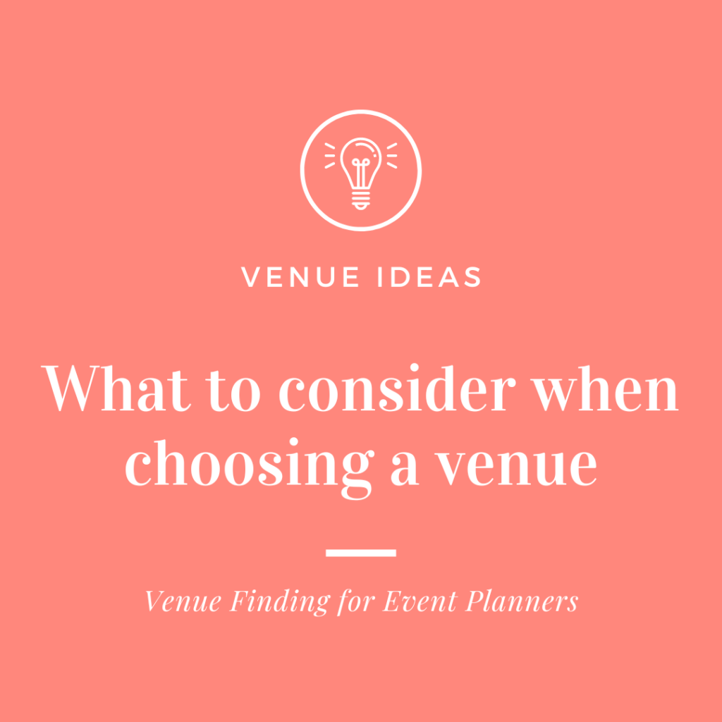 how to choose the perfect event venue