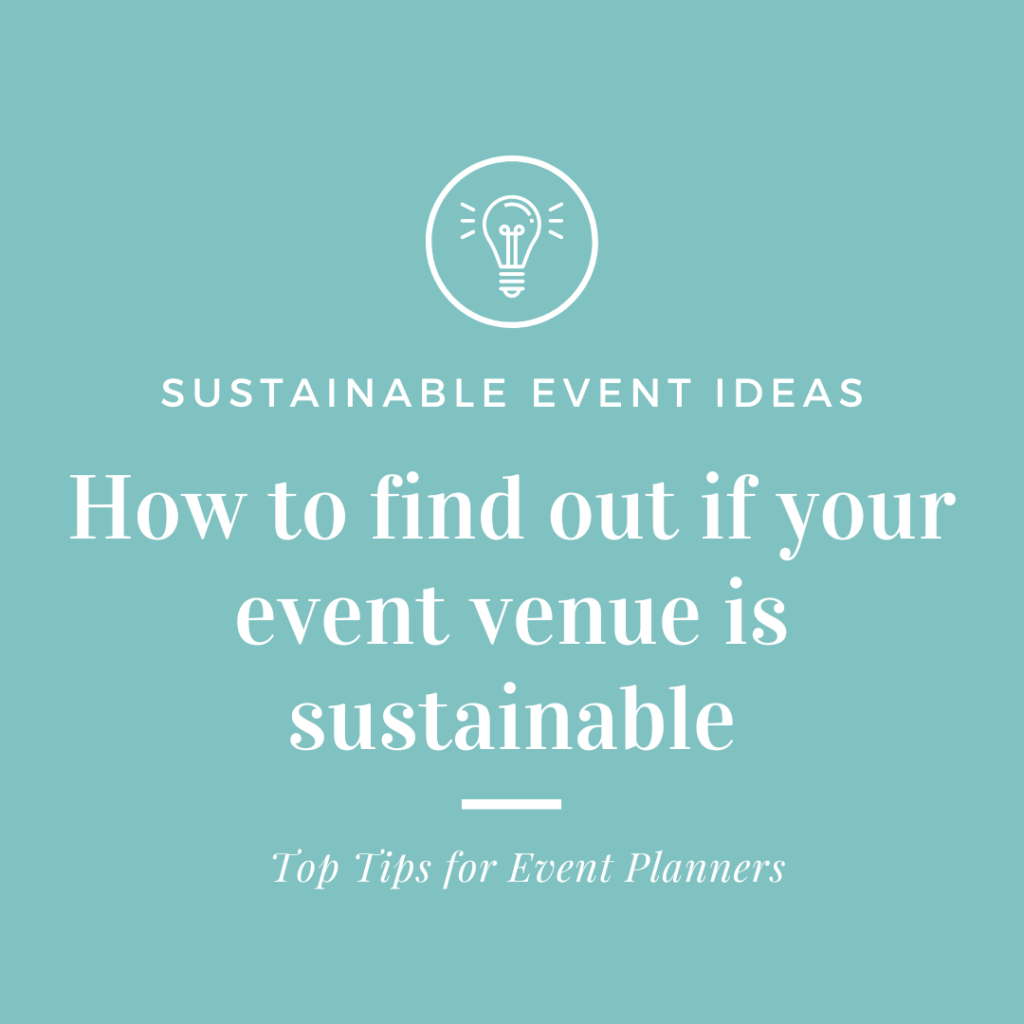 how to find a sustainable event venue