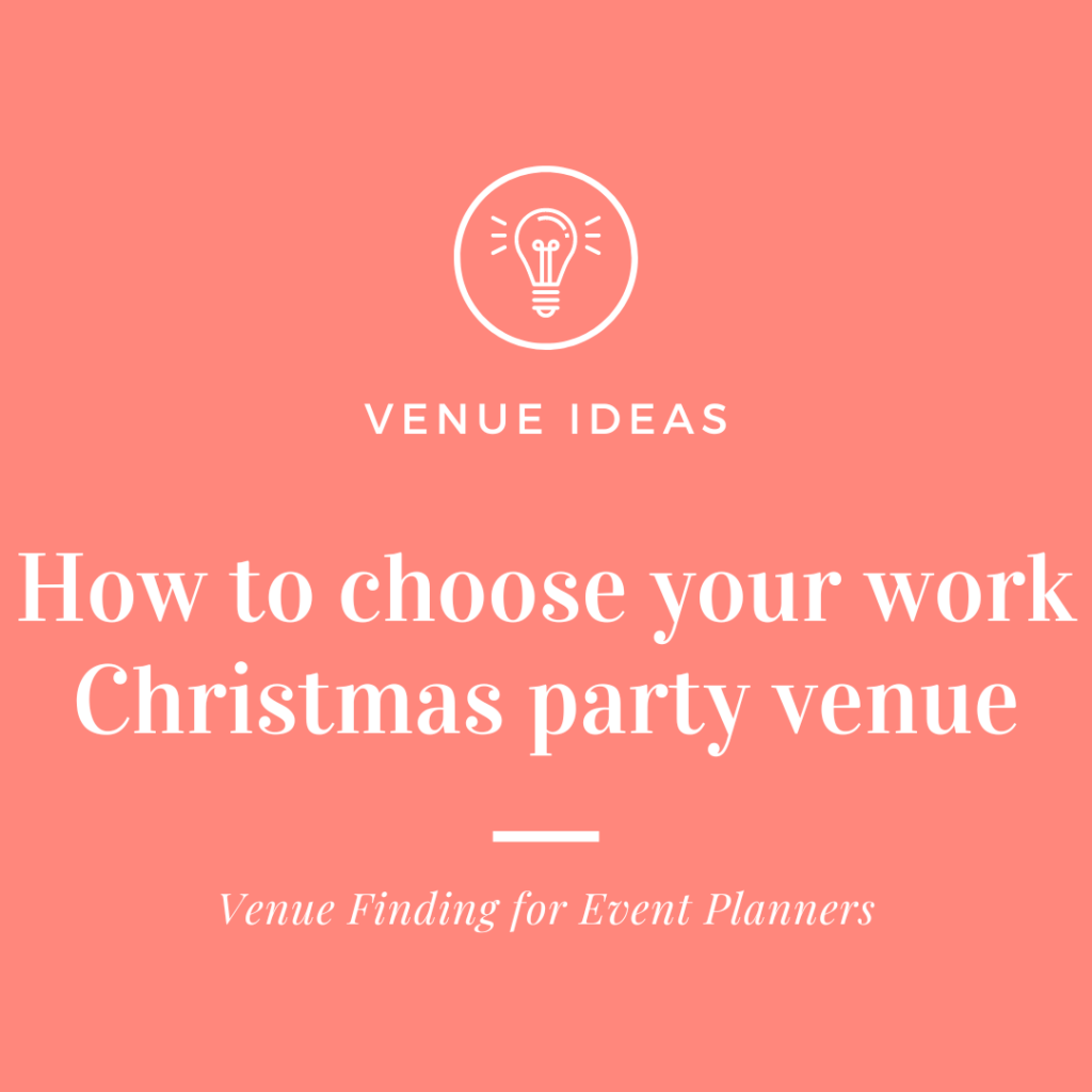 How to choose your work Christmas party venue
