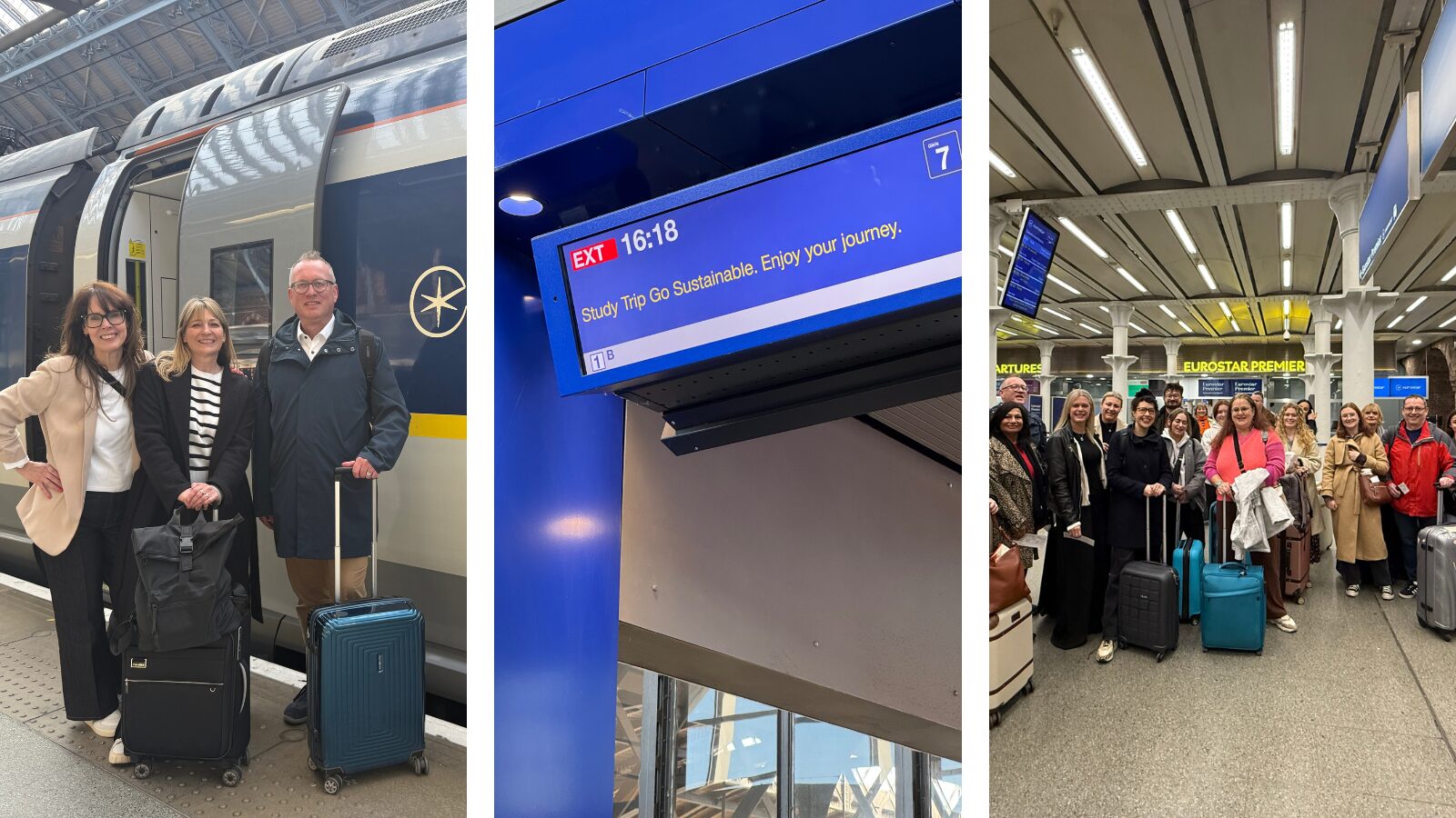 Go Sustainable Study Trip Train Journey